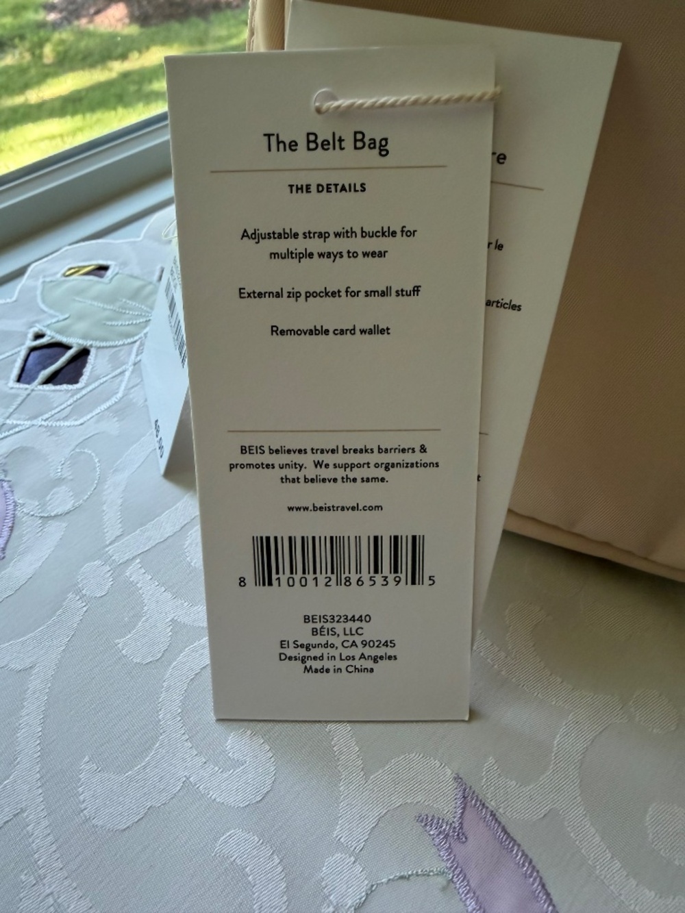 NWT Beis “ The Sport Pack” Bag in Beige - Picture 10 of 12